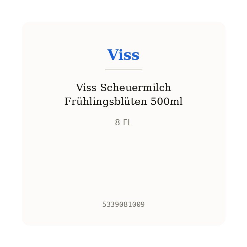 Viss Scheuermilch Frühlingsblüten 500ml