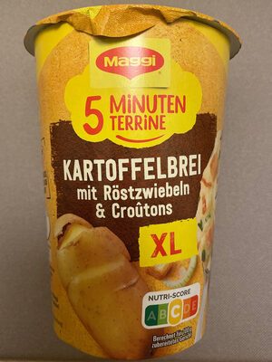 Maggi 5 Minuten Terrine Kartoffelbrei Röstzwiebel XL 76g
