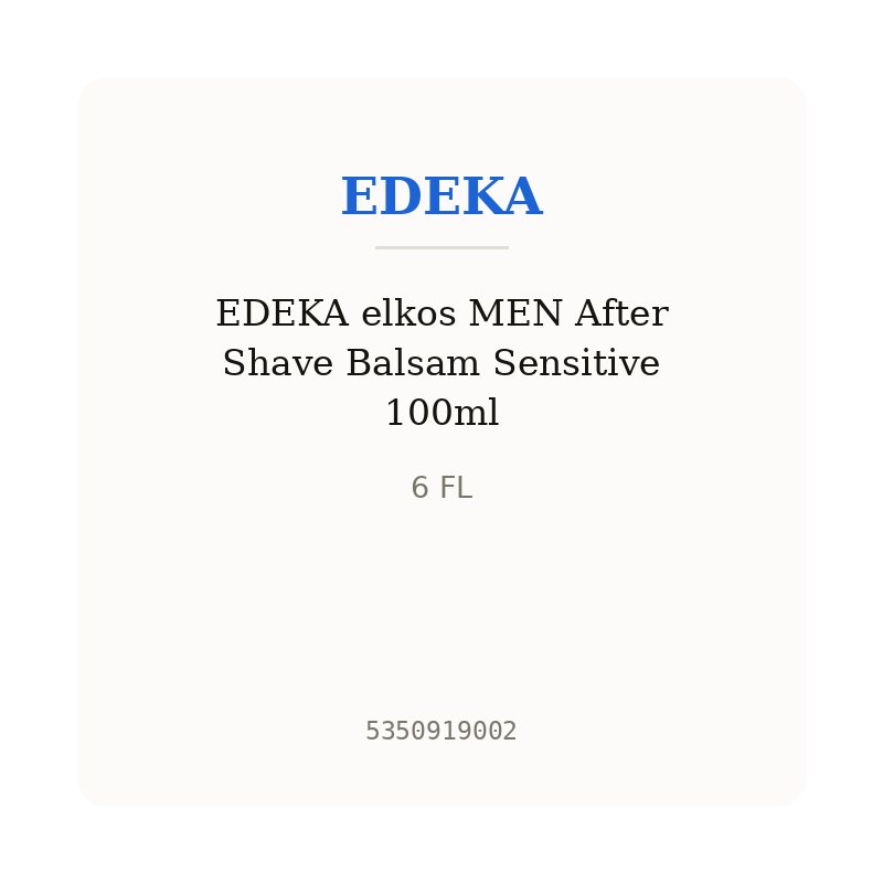 EDEKA elkos MEN After Shave Balsam Sensitive 100ml