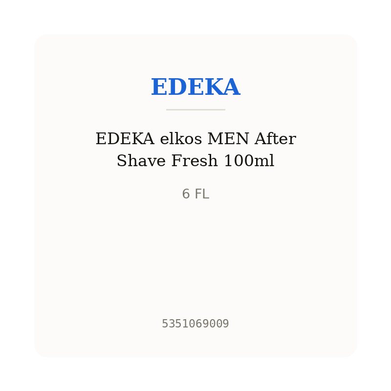 EDEKA elkos MEN After Shave Fresh 100ml