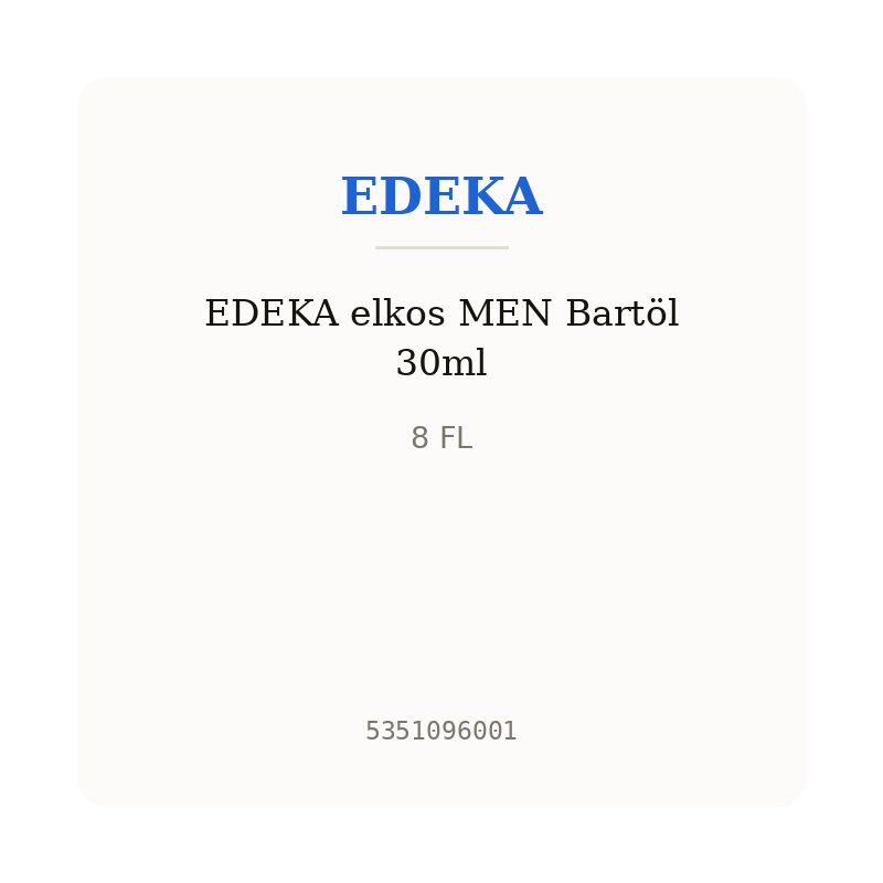 EDEKA elkos MEN Bartöl 30ml