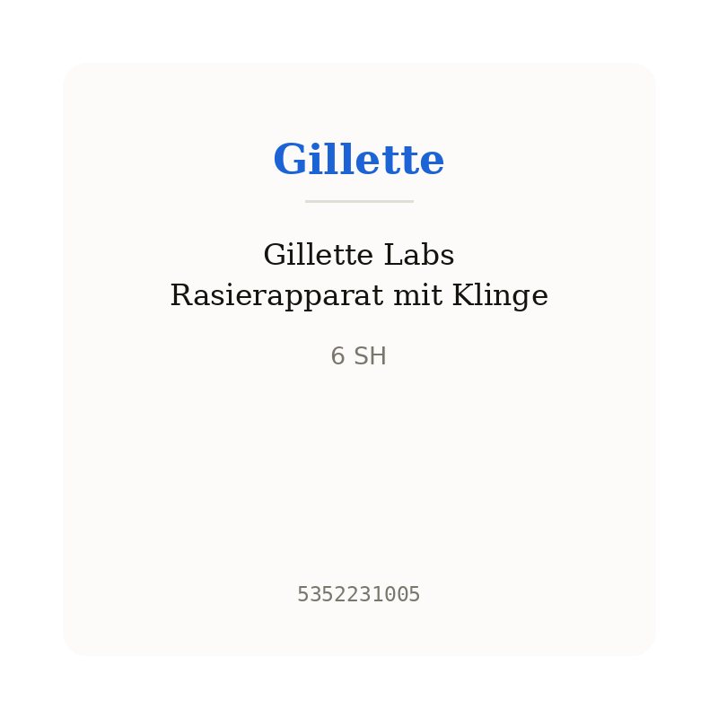 Gillette Labs Rasierapparat mit Klinge