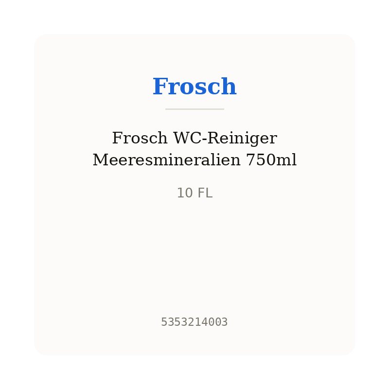 Frosch WC-Reiniger Meeresmineralien 750ml