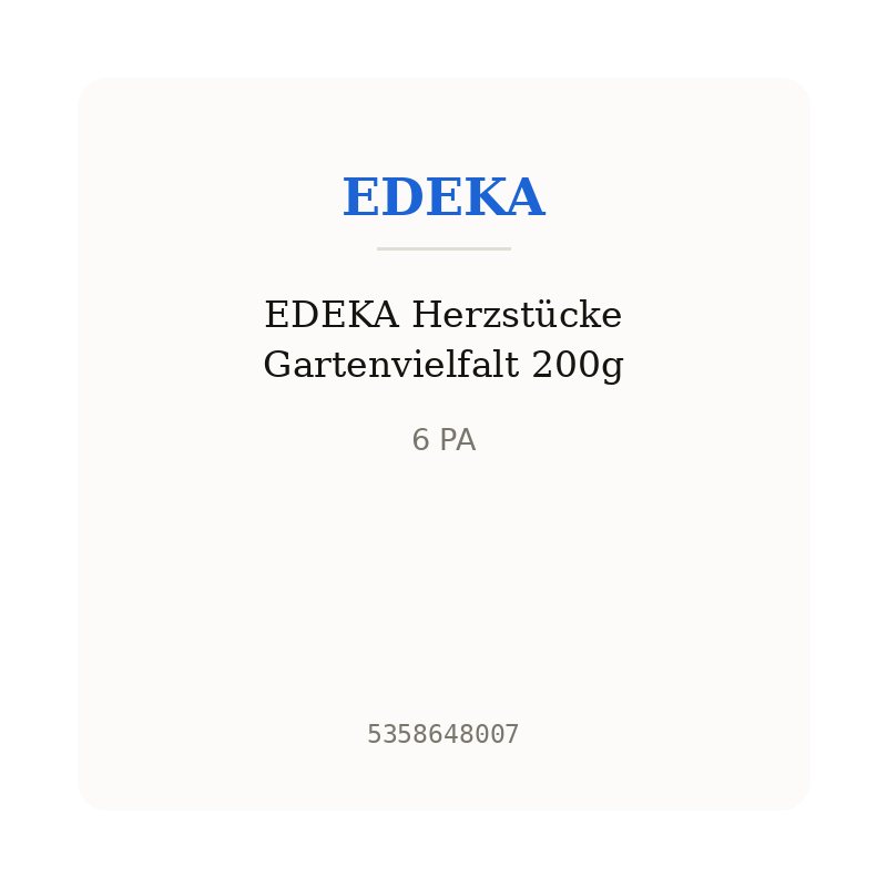 EDEKA Herzstücke Gartenvielfalt 200g