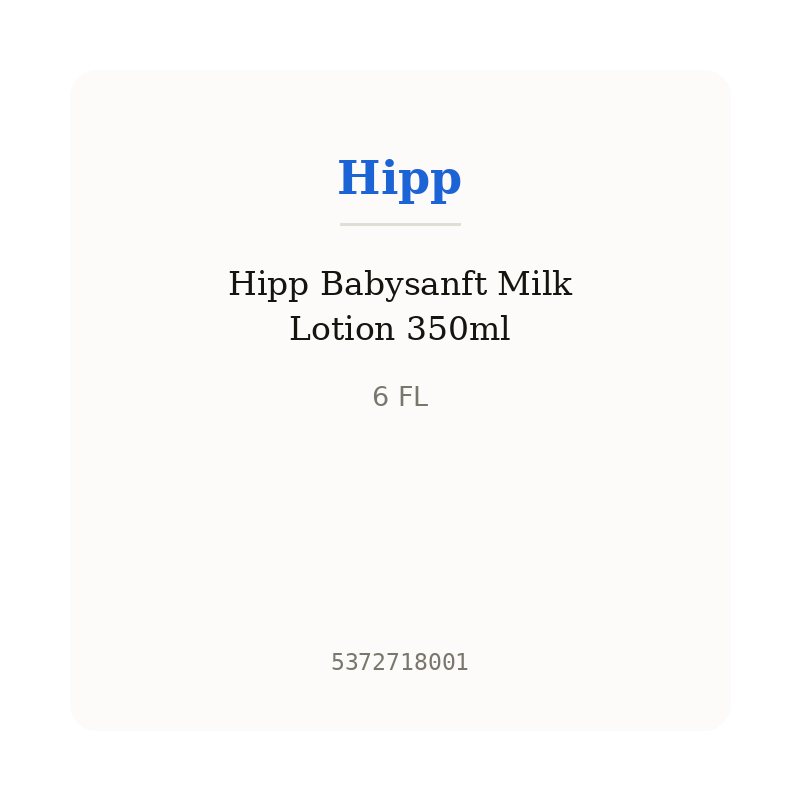 Hipp Babysanft Milk Lotion 350ml