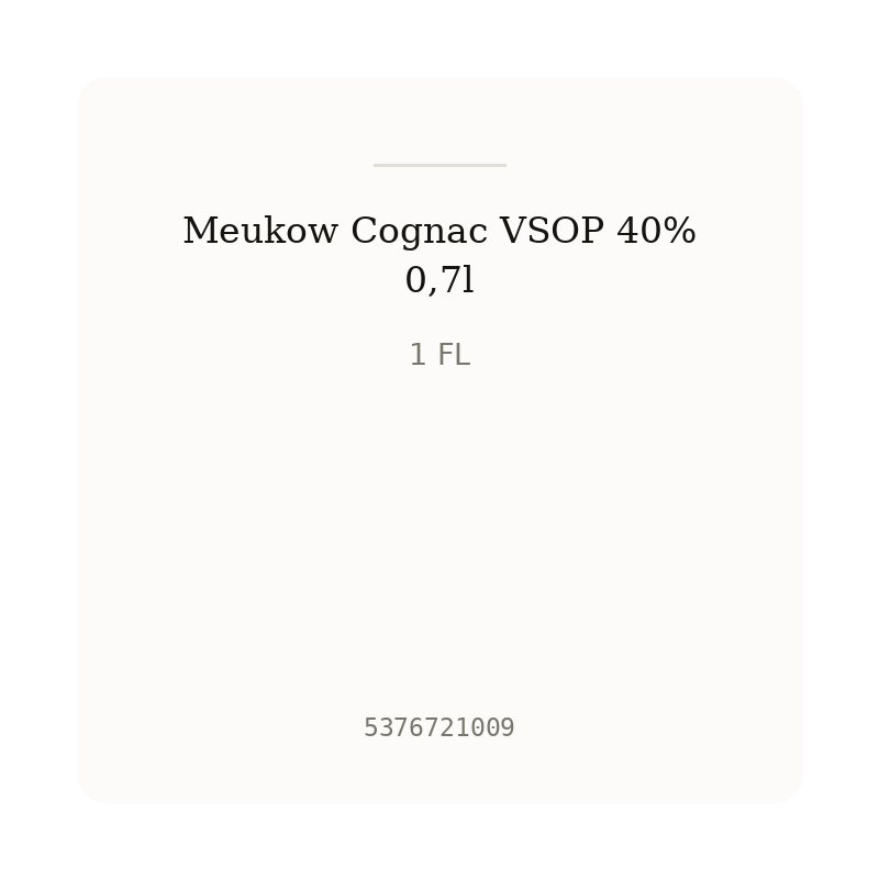 Meukow Cognac VSOP 40% 0,7l