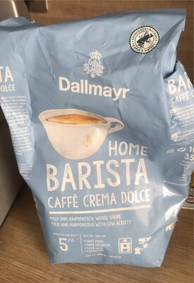Dallmayr Home Barista Caffee Crema Dolce Rainforest Alliance Identity Preserved ganze Bohne 1kg