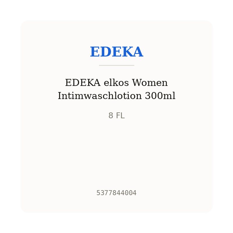 EDEKA elkos Women Intimwaschlotion 300ml