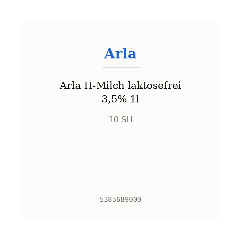 Arla H-Milch laktosefrei 3,5% 1l