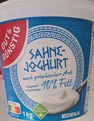 GUT&GÜNSTIG Sahnejoghurt nach griechischer Art 10% 1kg VLOG