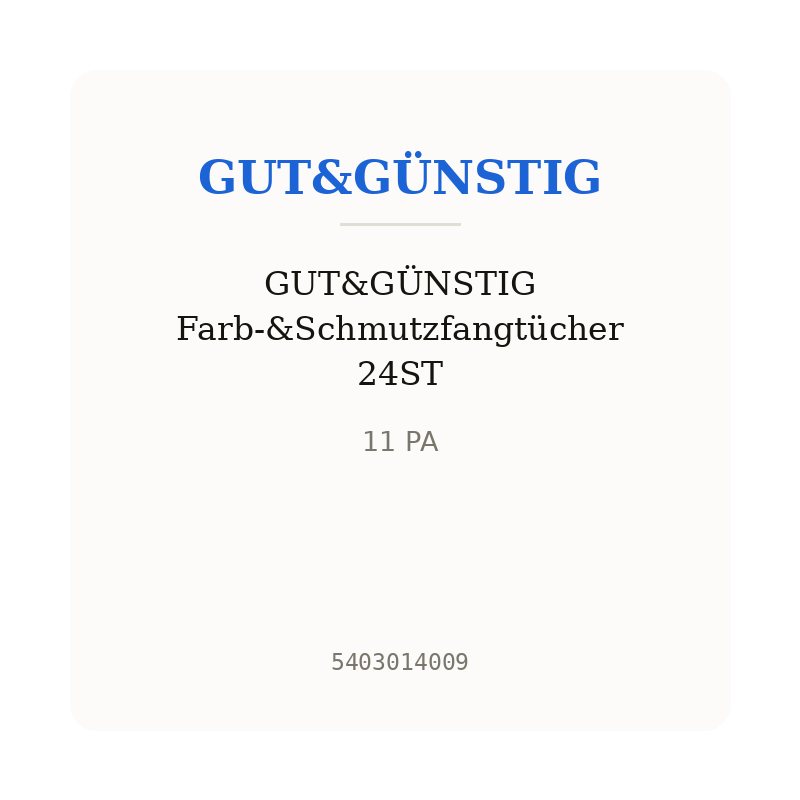 GUT&GÜNSTIG Farb-&Schmutzfangtücher 24ST