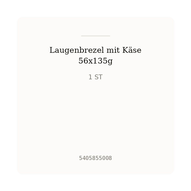 Laugenbrezel mit Käse 56x135g