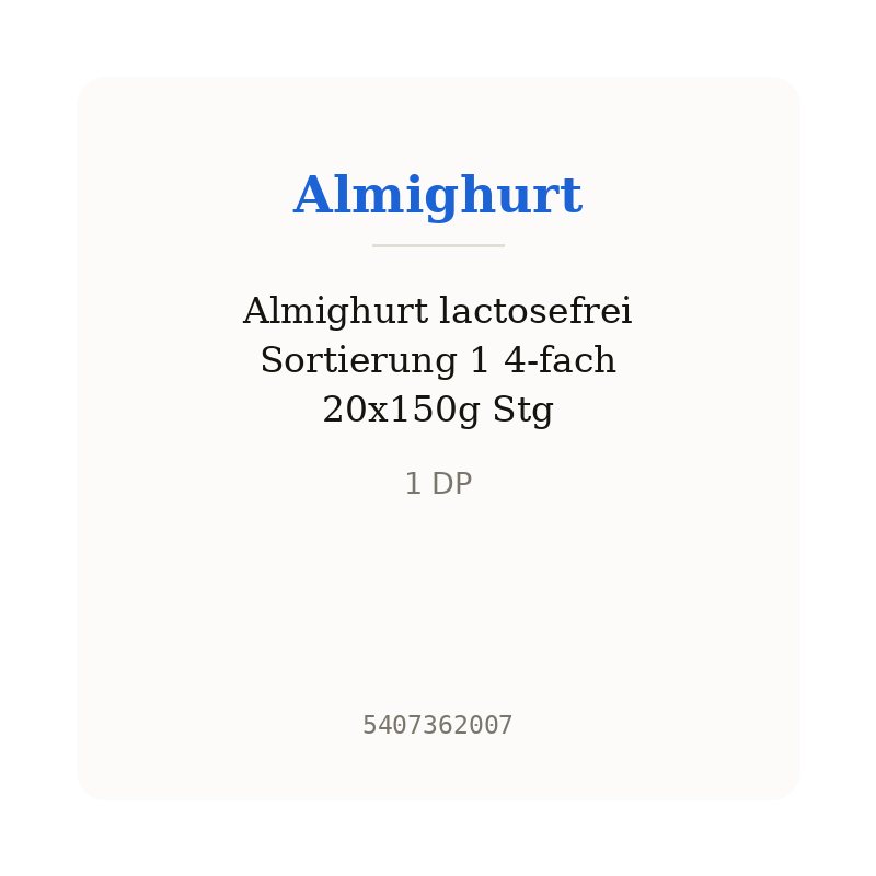 Almighurt lactosefrei Sortierung 1 4-fach 20x150g Stg