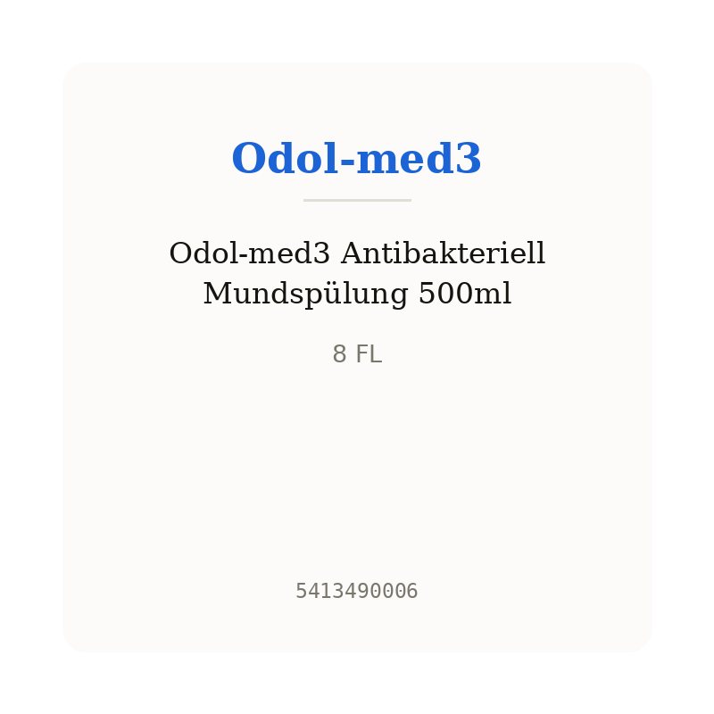 Odol-med3 Antibakteriell Mundspülung 500ml