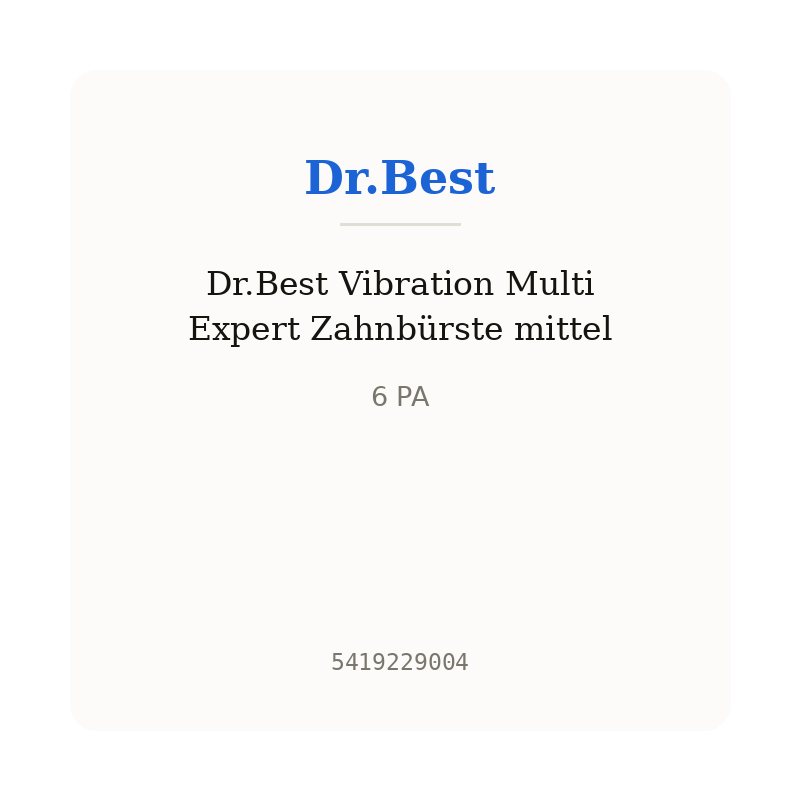 Dr.Best Vibration Multi Expert Zahnbürste mittel