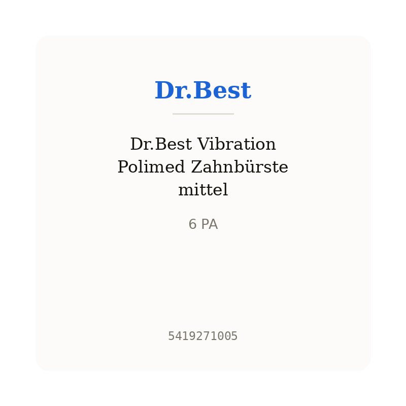 Dr.Best Vibration Polimed Zahnbürste mittel