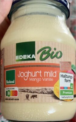Bio EDEKA Joghurt Mango Vanille 3,8% 500g MW