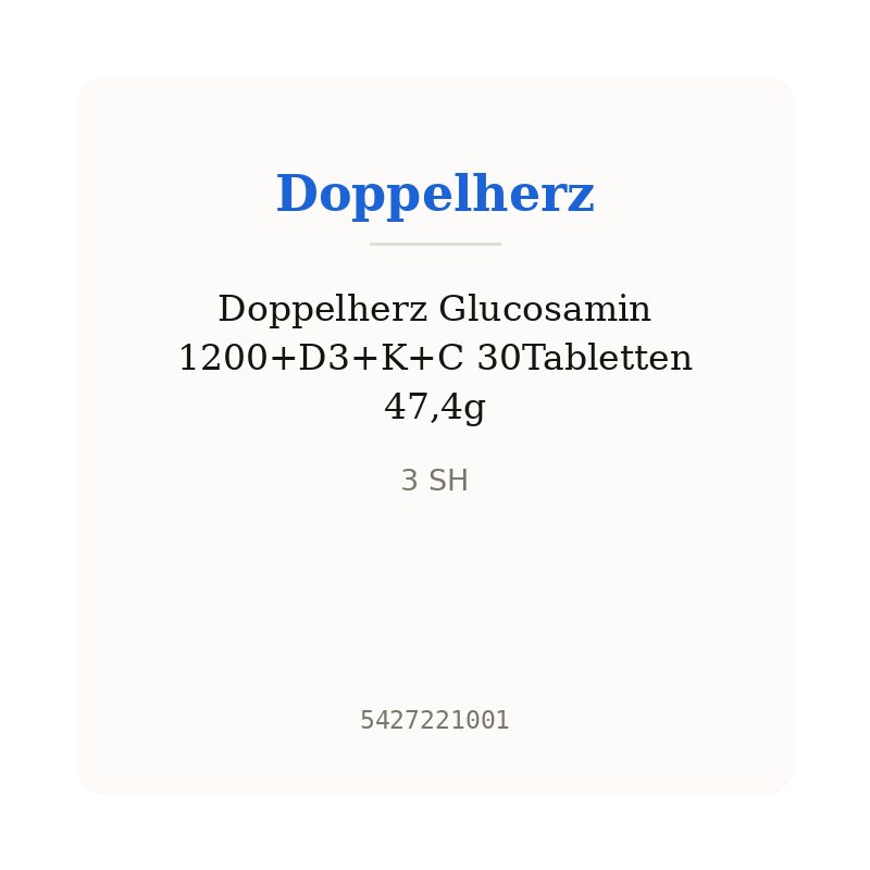 Doppelherz Glucosamin 1200+D3+K+C 30Tabletten 47,4g
