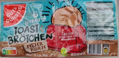 GUT&GÜNSTIG Mehrkorntoastbrötchen 6ST 335g