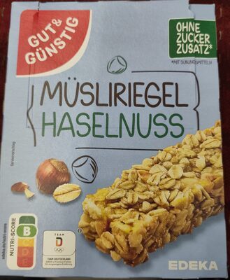 GUT&GÜNSTIG Müsliriegel Haselnuss ohne Zuckerzusatz 8x25g