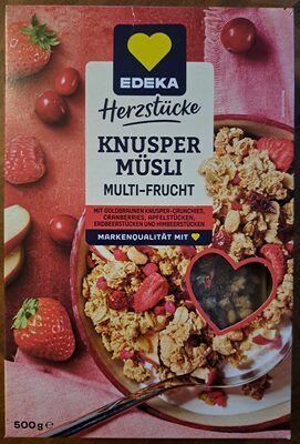 EDEKA Herzstücke Knusper Müsli Multifrucht 500g