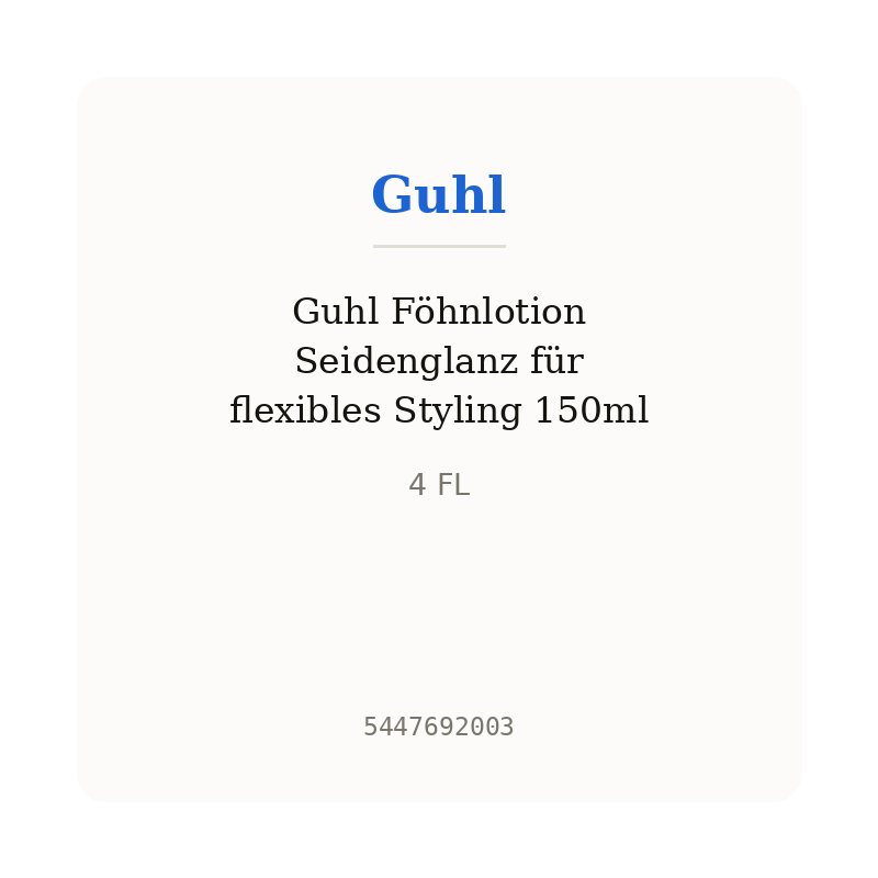 Guhl Föhnlotion Seidenglanz für flexibles Styling 150ml