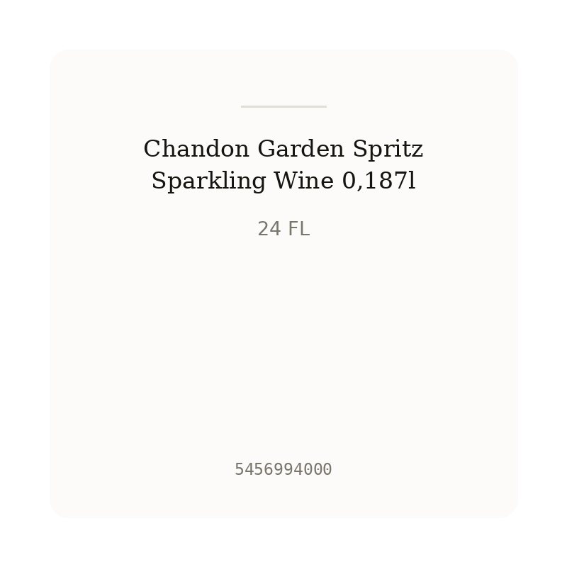 Chandon Garden Spritz Sparkling Wine 0,187l
