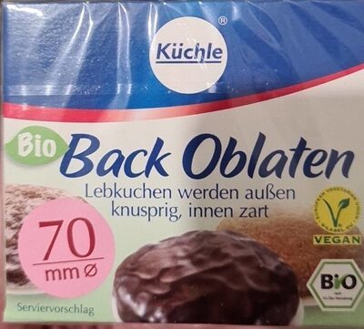 Bio Küchle Back Oblaten 70mm 36g