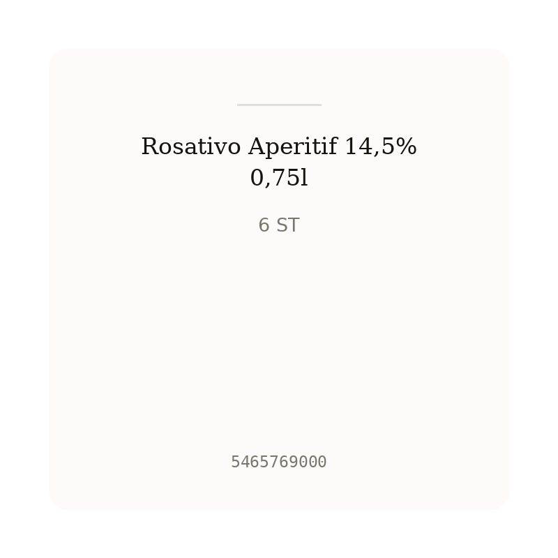 Rosativo Aperitif 14,5% 0,75l