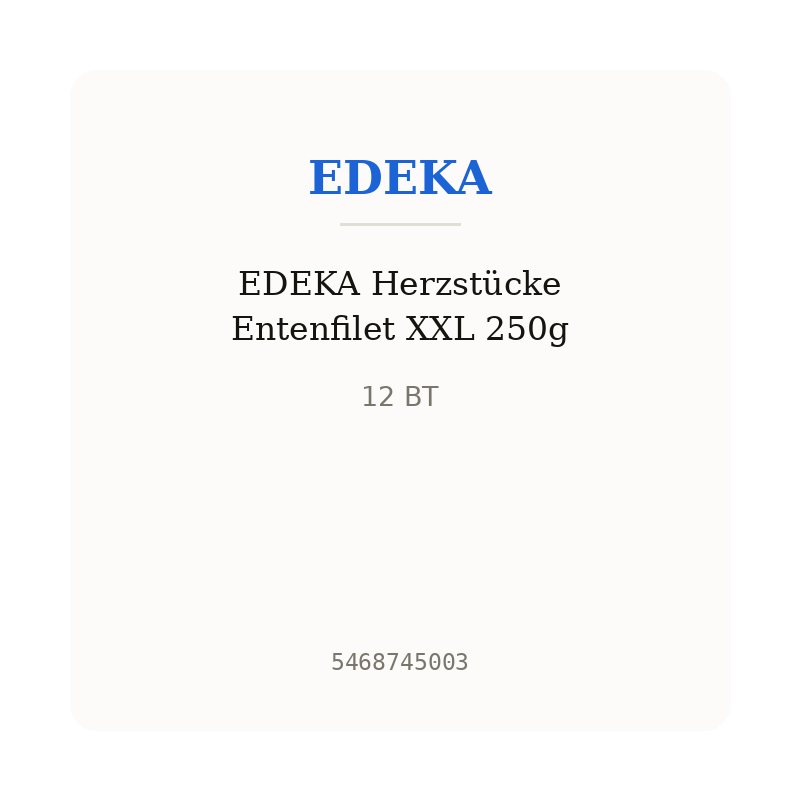 EDEKA Herzstücke Entenfilet XXL 250g