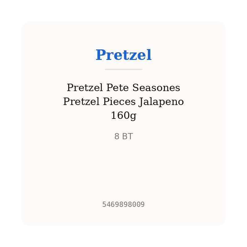 Pretzel Pete Seasones Pretzel Pieces Jalapeno 160g