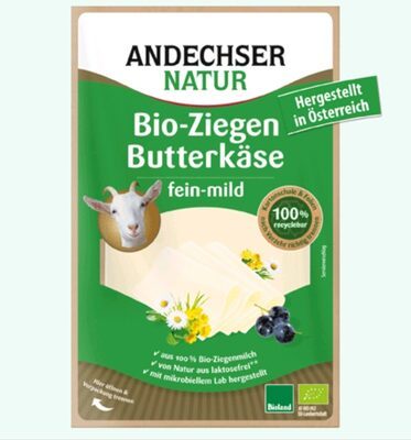 Bio Andechser Natur Ziegen-Butterkäse in Scheiben 48% Vollfettstufe 100g