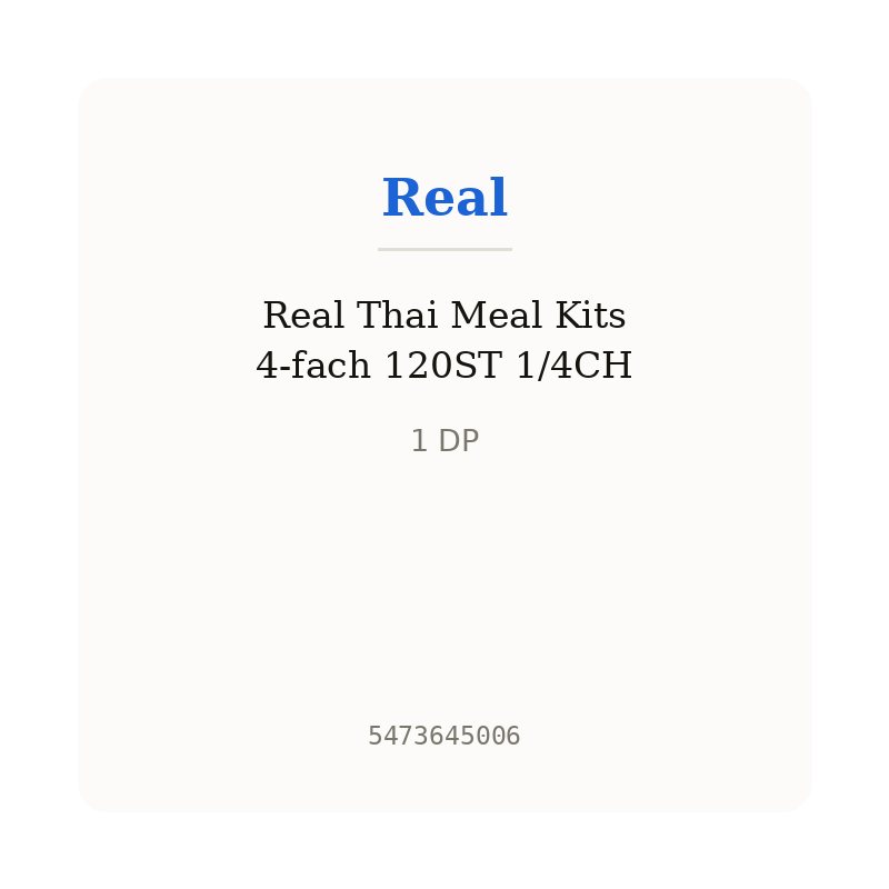 Real Thai Meal Kits 4-fach 120ST 1/4CH