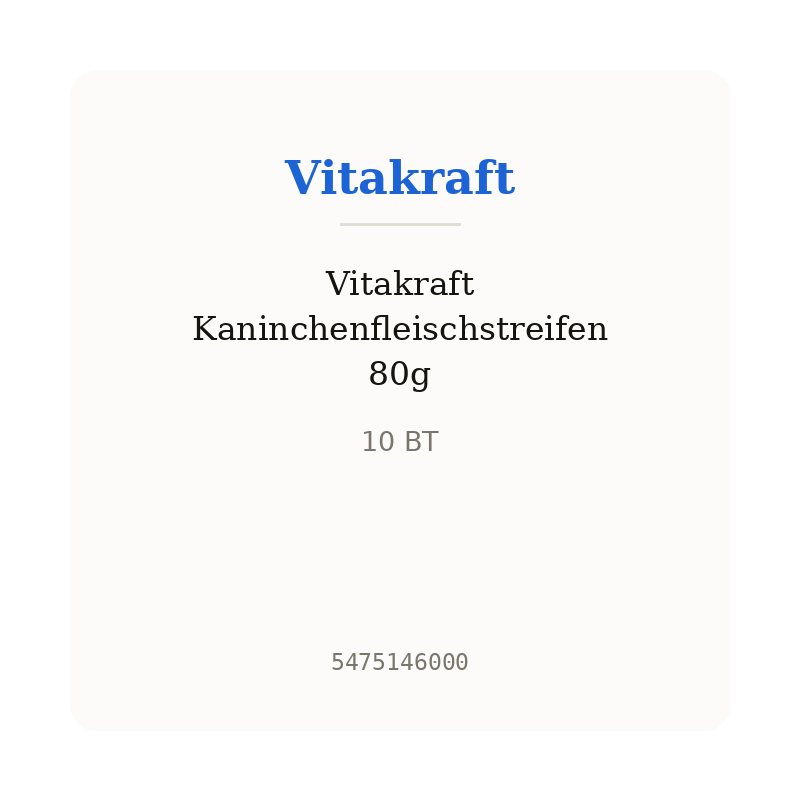 Vitakraft Kaninchenfleischstreifen 80g