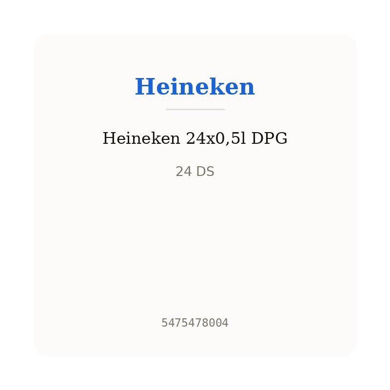 Heineken 24x0,5l DPG