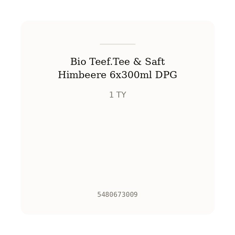 Bio Teef.Tee & Saft Himbeere 6x300ml DPG