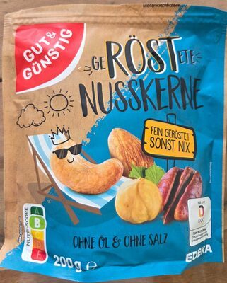 GUT&GÜNSTIG Nusskerne geröstet ohne Öl und ohne Salz 200g