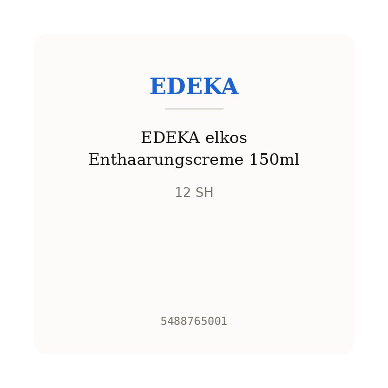 EDEKA elkos Enthaarungscreme 150ml