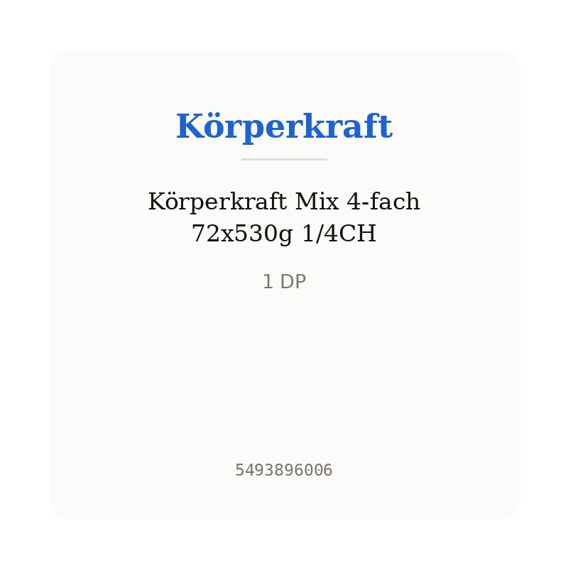 Körperkraft Mix 4-fach 72x530g 1/4CH