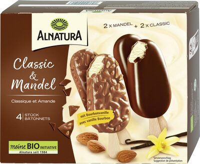Bio Alnatura Classic&Mandel Eis 4ST 440ml