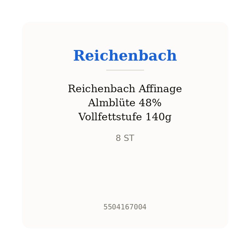 Reichenbach Affinage Almblüte 48% Vollfettstufe 140g