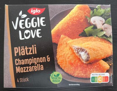 Iglo Veggi Love Plätzli Champignon-Mozzarella 250g