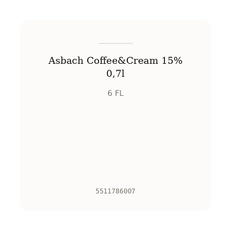 Asbach Coffee&Cream 15% 0,7l