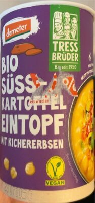 Demeter Tress Brüder Süßkartoffel Eintopf mit Kichererbsen 400g