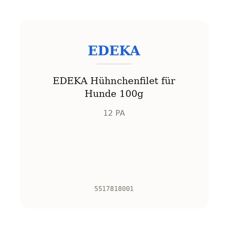 EDEKA Hühnchenfilet für Hunde 100g