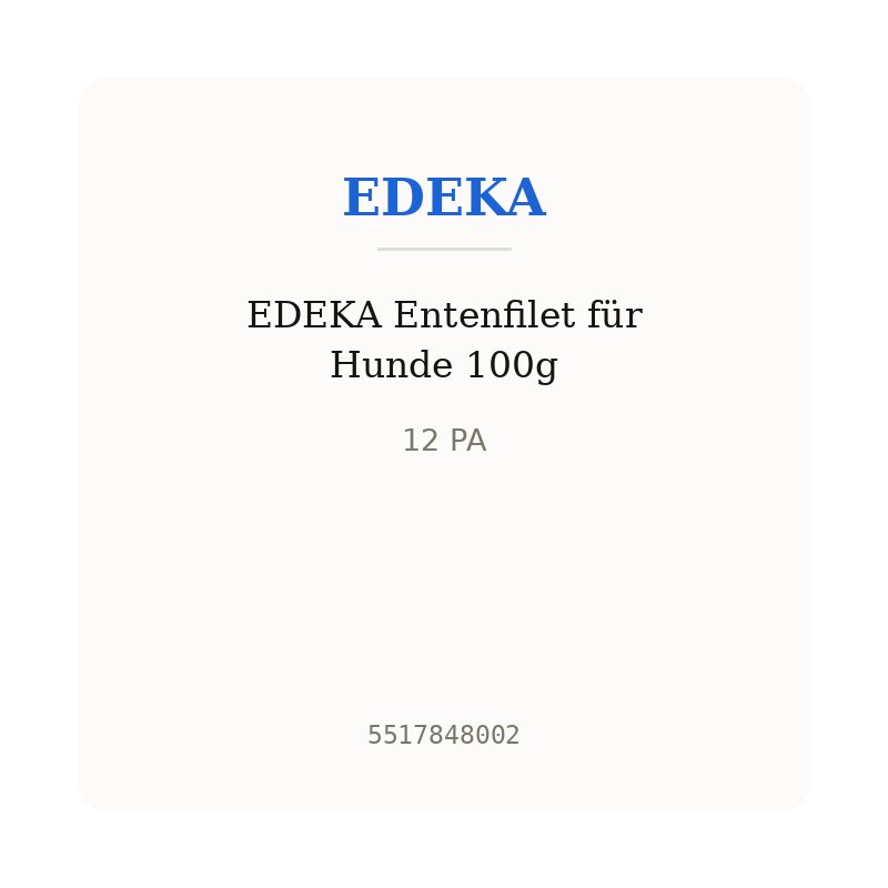 EDEKA Entenfilet für Hunde 100g