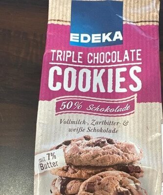 EDEKA Herzstücke Cookies Triple Chocolate 200g