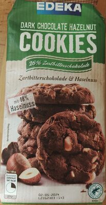 EDEKA Herzstücke Cookies Dark Chocolate&Hazelnut 200g