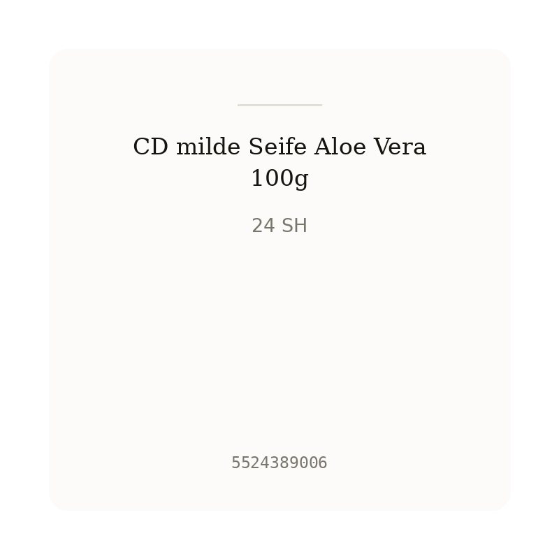 CD milde Seife Aloe Vera 100g