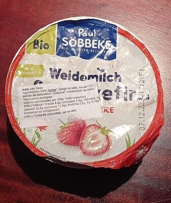 Bio Söbbeke Sahnekefir mild Erdbeere 10% 150g